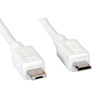 Kabel USB2.0 Micro na Micro , 1.8m, bijeli